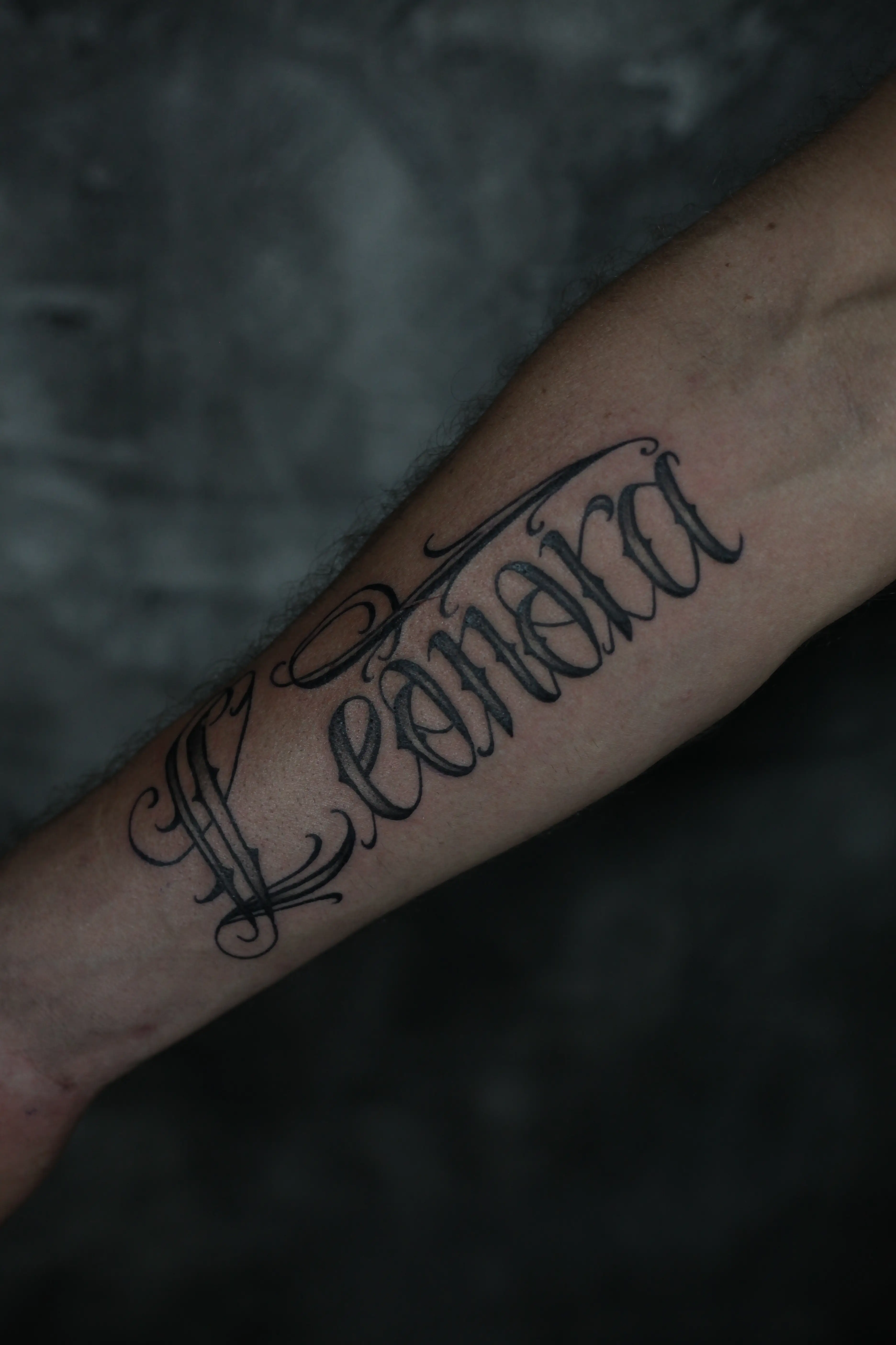 Tetovaža LEONORA - Lettering - Eternal Art Tattoo Studio Loznica